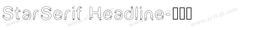 StarSerif Headline字体转换